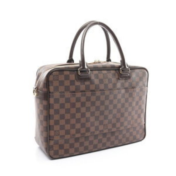 Louis Vuitton Handbags - Louis Vuitton Ikar Damier Ebene Brown Briefcase Business Bag Leather Brown
